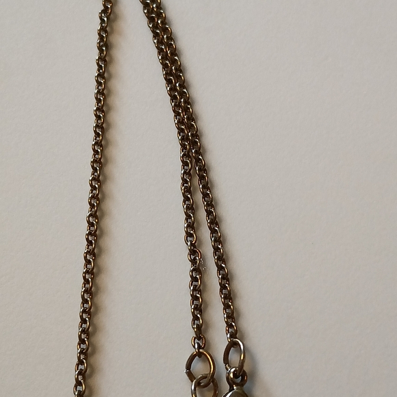 Multi Charm Nature Theme Gold Tone Chain Necklace - Tarnished - Picture 7 of 10